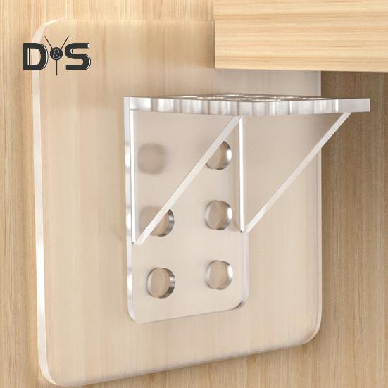 4Pcs Self Adhesive Shelf Support Punch Free Shelf Pegs Strong Load-bearing Easy Installation Cabinet Bookshelf Shelf Support