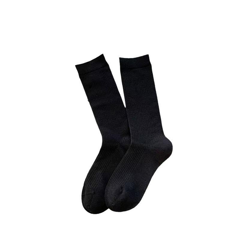 Ancola Damen Gestreifte Frotteesocken - Trendige Rote Halbhohe Socken für Herbst und Winter