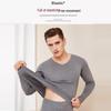 Langsha Men's V-Neck Pure Cotton Thermal Underwear Set