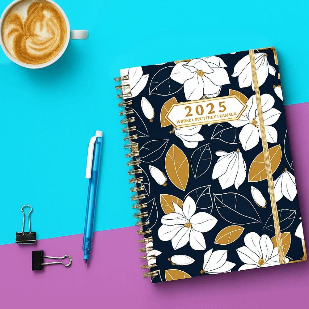 Thicken 2025 Agenda Planner Notebook Time Organizer Diary Notebook A5  Schedules Notepad  Study