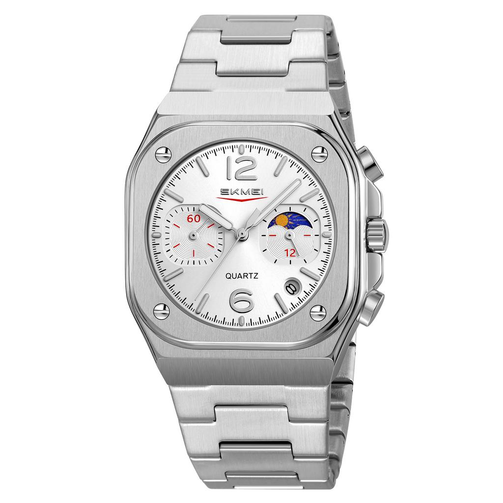 Men Watch Luxury Business Quartz Mens Watches Full Steel Waterproof Chronograph Wristwatch Men Relogio Masculino