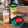 Large Small Funnel Set Of 3, Food Grade Mini Funnels For Kitchen Use, Silicone Collapsible Funnel, Wide Mouth Canning Funnel For Mason Jars,