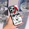 Nine-tailed fox art fashion design Phone Case for iPhone 17 16 e 15 14 13 12 Pro Max Sheepskin Silver-edged protective case