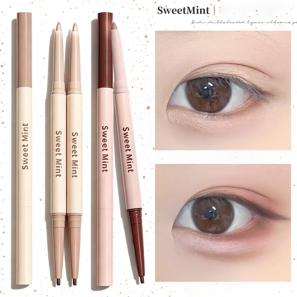 Stylo Aegyosal Double Embout 2-en-1 Éclaircissant Naturel & Liner Ombre Imperméable Naturel Illuminateur Sous les Yeux Maquillage Cils Inférieurs