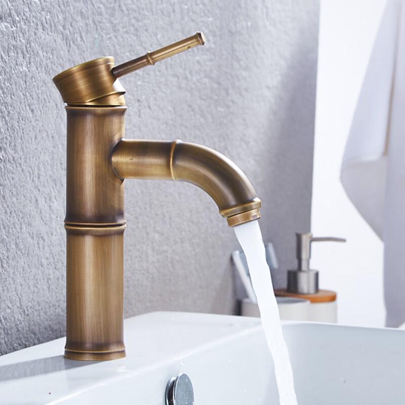 Honggong Brass Antique Outdoor Hot & Cold Faucet