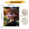 Disney Anna Paint By Number Kit Portrait Drawing Canvas DIY Picture Home Decor Modern Wall Art Gift For Fans Unique Hobby Crafting Decor