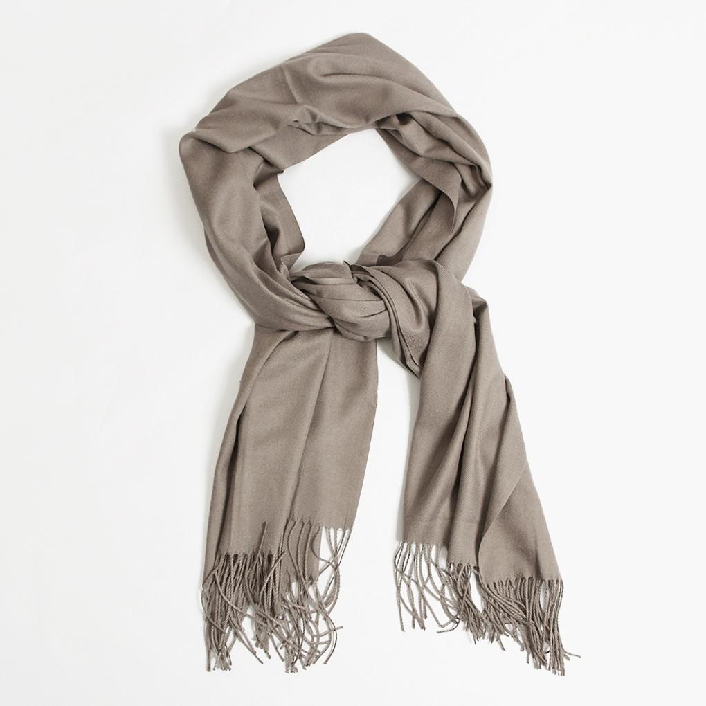 Cashmere Basic Muffler Mocha Beige Winter Fashion Scarf