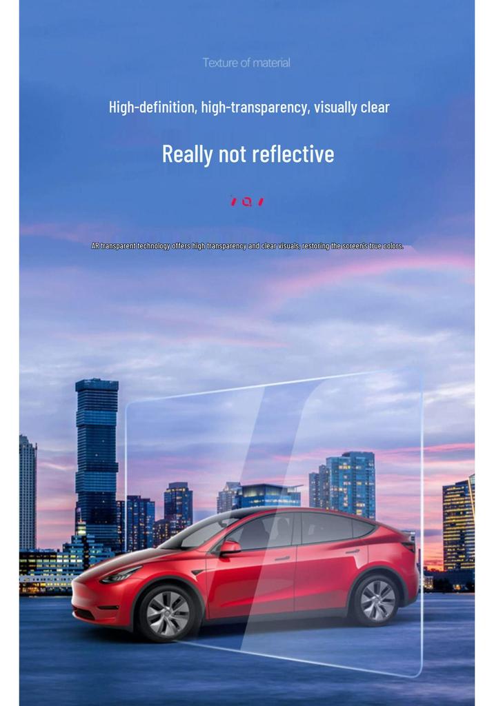 6-Seat Tesla Model 3/Y/YL Center Screen Protector - Tempered Glass Refresh Version