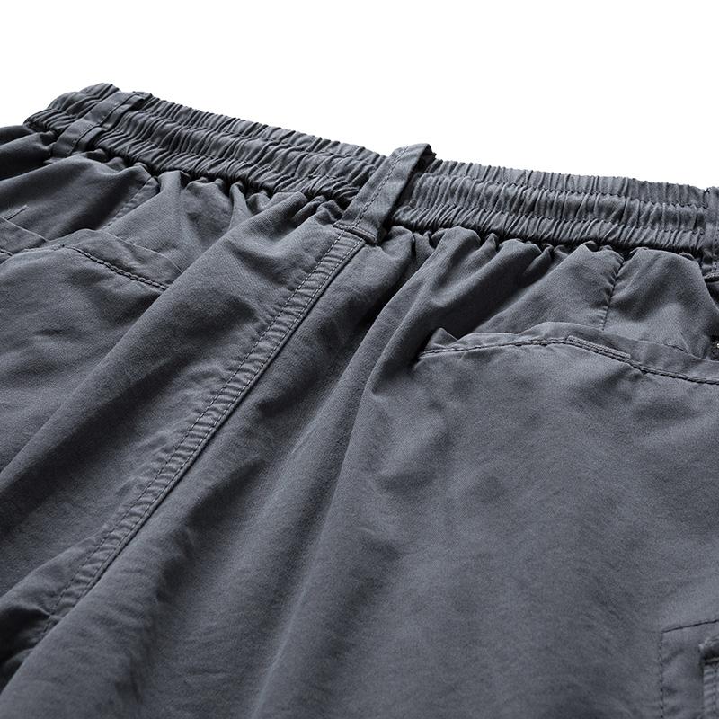 JAYSCE Men's Summer Shibuya Style Loose Fitting Work Shorts Amikaji Outdoor Multi Pocket Cargo Pants Oversized Classic Short