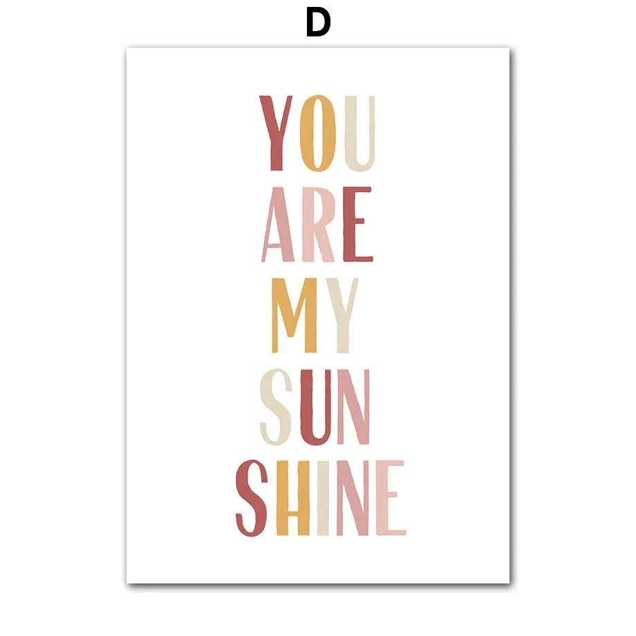 

Розовое солнце, облако, радуга, цветок, бабочка, детская комната, скандинавские постеры и принты, картины на холсте, настенные художественные картины, декор детской комнаты 8X12inch 20x30cm