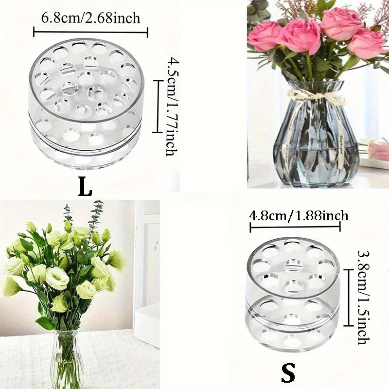 4/2Pcs Spiral Stem Holder for Flowers - Clear Floral Frog Arranger for DIY Bouquet, Vase Display, Flower Arrangement Supplies