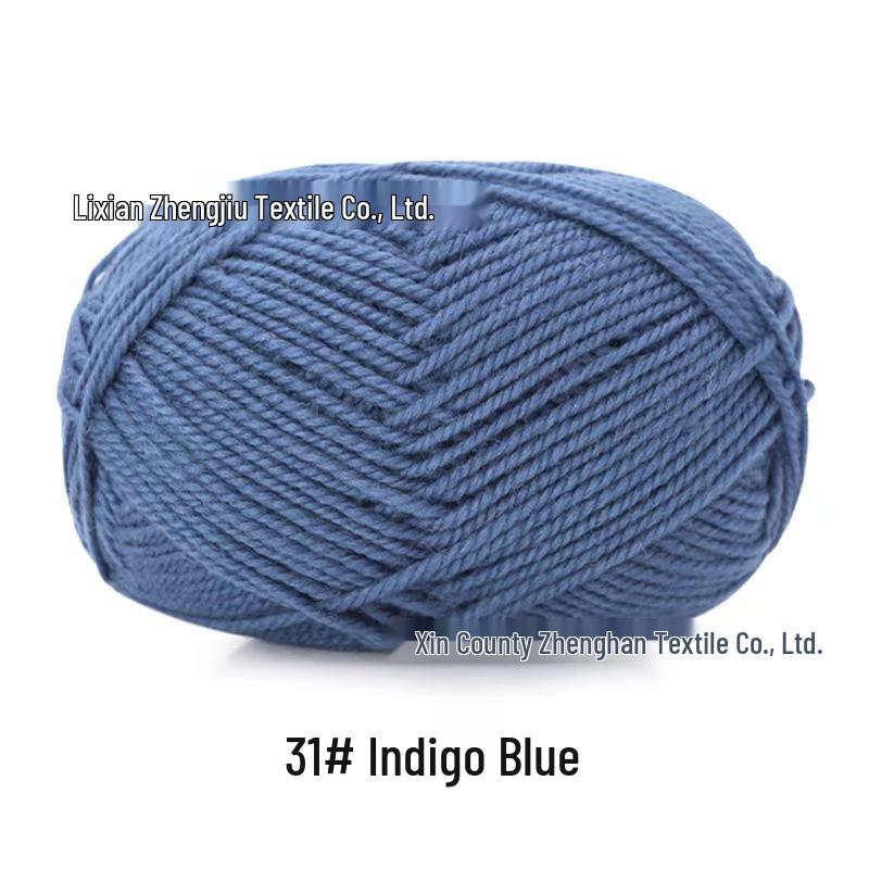 Snowy Velvet 3-Ply Medium Thick Yarn Kit: Knitting Needles, Scarf, Sweater, Baby Yarn, Crochet, DIY Material.