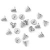 20PcsCelsiusset Brass Threaded Flat Head Nut Nail Rivets Screws Leather Craft Repair Supplies(5mm)