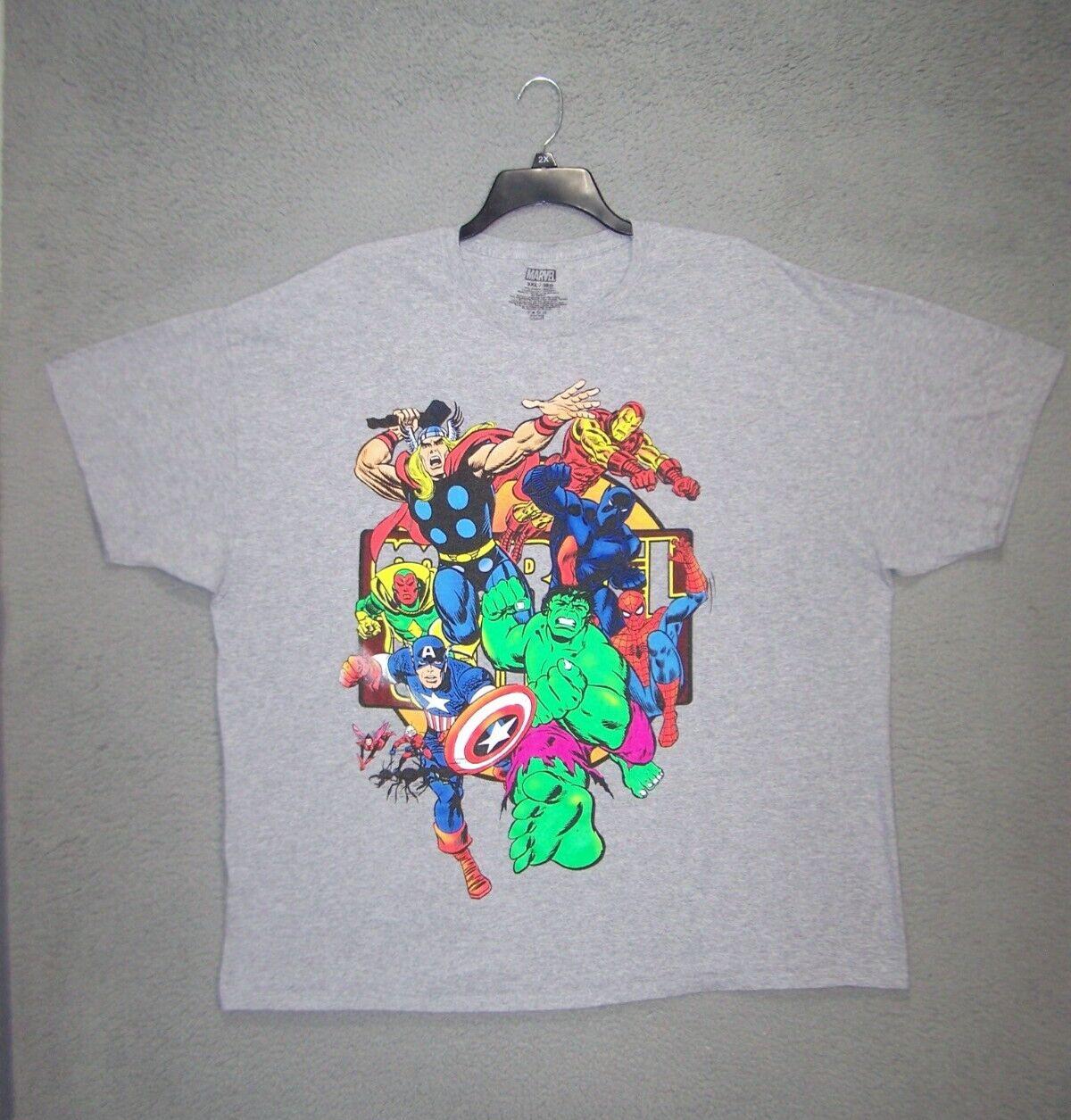 Marvel Avengers Shirt Adult 3XL XXXL Graphic Short Sleeve Cotton Super Heros Men S