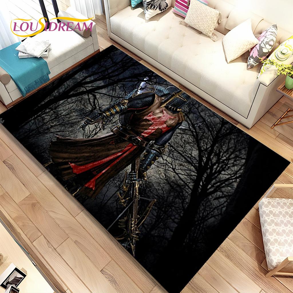 Cavalier Knight Templar Crusaders Games Area Rug,Carpet Rug for Home Living Room Bedroom Sofa Doormat Decor,Non-slip Floor Mat