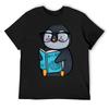 Smart Penguin T-Shirt Quick-drying Anime Stuff Anime T Shirts Vintage T Shirt Men