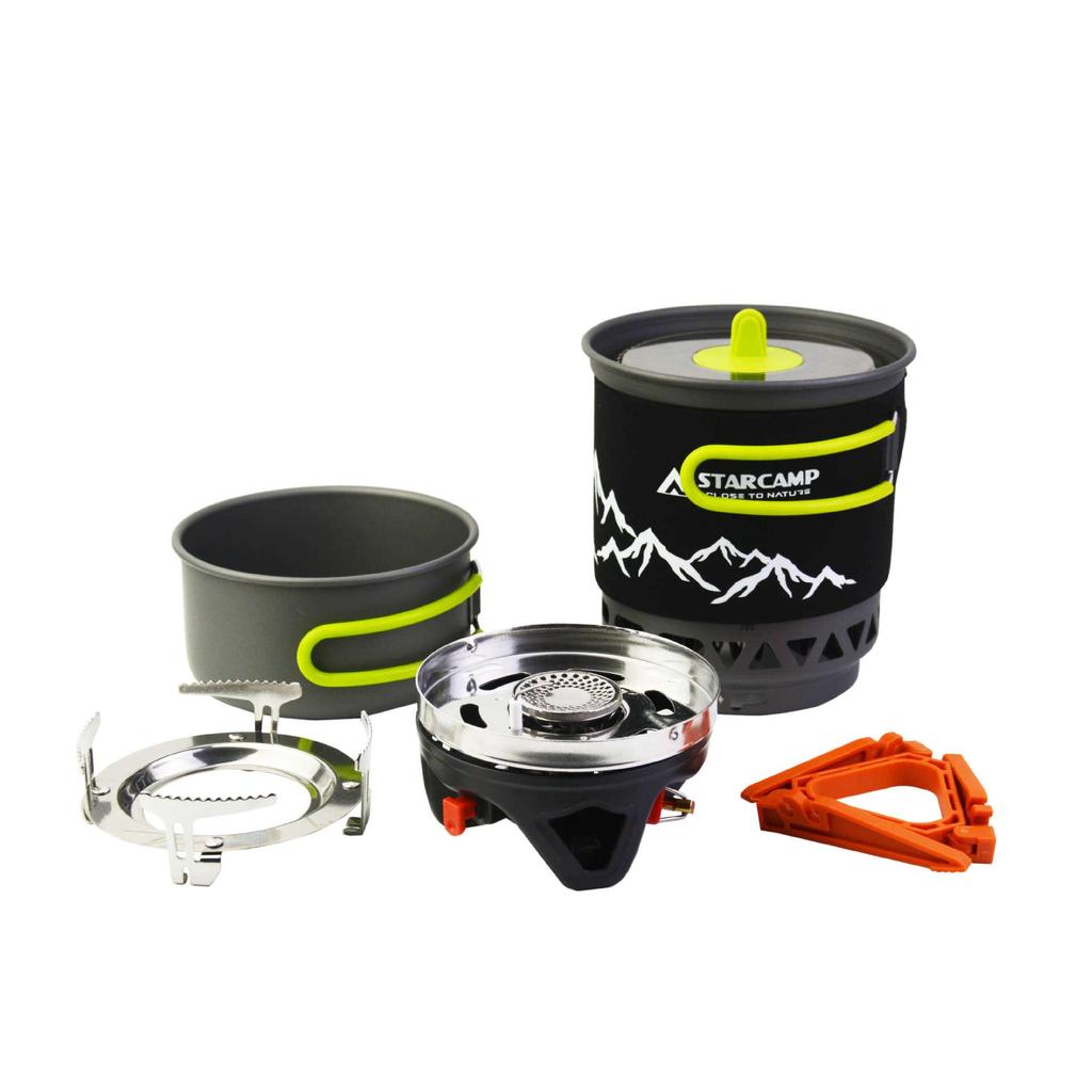 1100ML Portable Outdoor Camping Gas Stove & Cookware Set