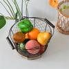 Elegant Farmhouses Fruit Basket with Removable Banana Holder Accessory for Kitchen and Dining Table Storage Solution