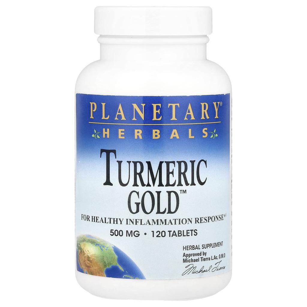 Planetary Herbals, Turmeric Gold™, 500 mg, 120 tablets