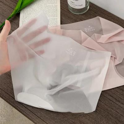 Intimo senza cuciture Ice Silk da donna, estivo, ultra sottile, ad asciugatura rapida, slip fitness 3D Peach Hip