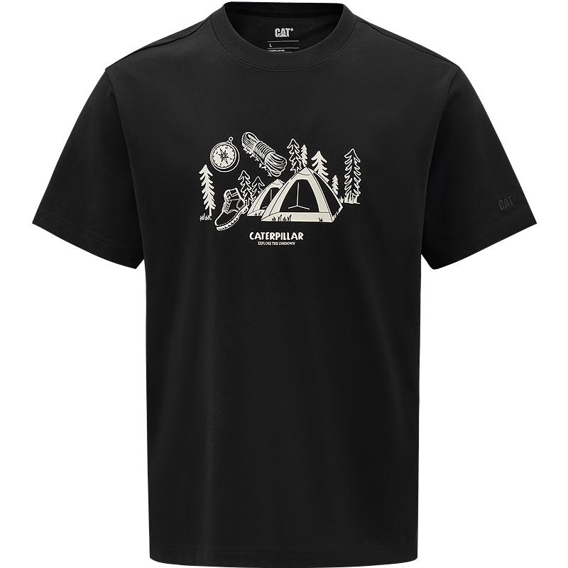 

CAT Men s Retro Workwear Logo Short Sleeve T-Shirt L