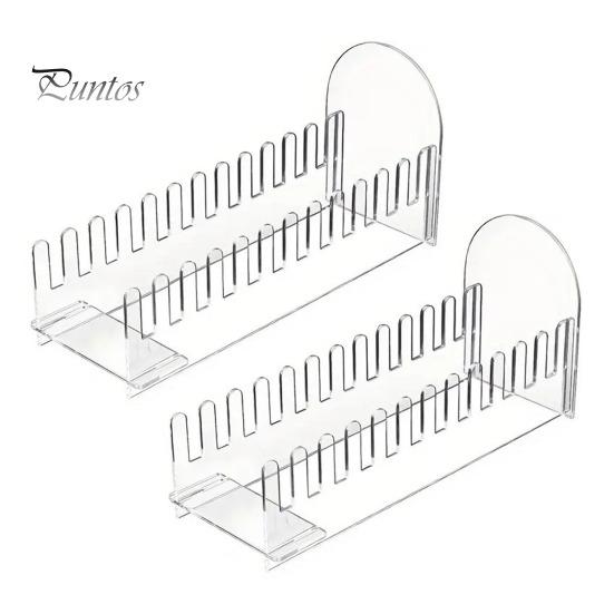 1/2/3 Pcs 12 Tier Greeting Card Display Stand Acrylic Postcard Booth Art Display Rack Bookmark Storage Holder for Retail Counter Desk Tabletop