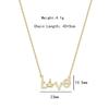 Women Fashion Crown Love Inlaid Diamond Titanium Steel Pendant Clavicle Necklace
