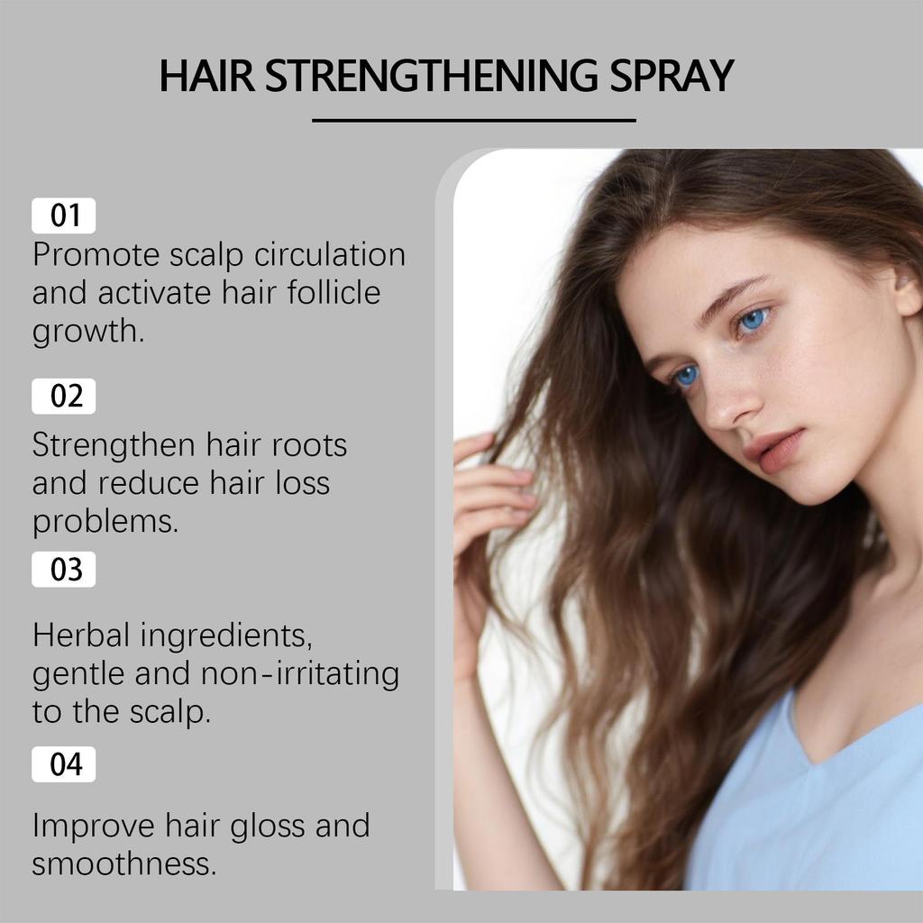 Moisturizing Hair Spray, Gentle Care for Dry Hair, Refreshing & Delicate, Smooth & Lightweight Hair Mist