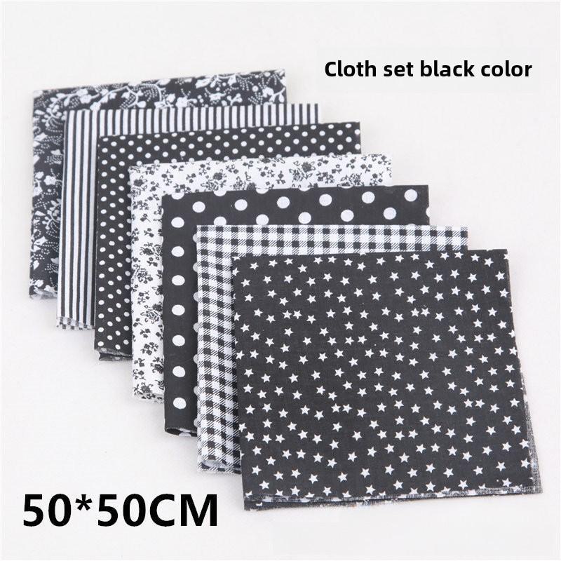 Qiaosi Patchwork Pure Cotton Fabric Set: Small Floral DIY Cloth for Handmade Crafts