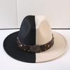 Popular European and American Classic Double-color Wide-brimmed Top Hat Men's and Women's Fashion OL Style Cowboy Hat Jazz Hat