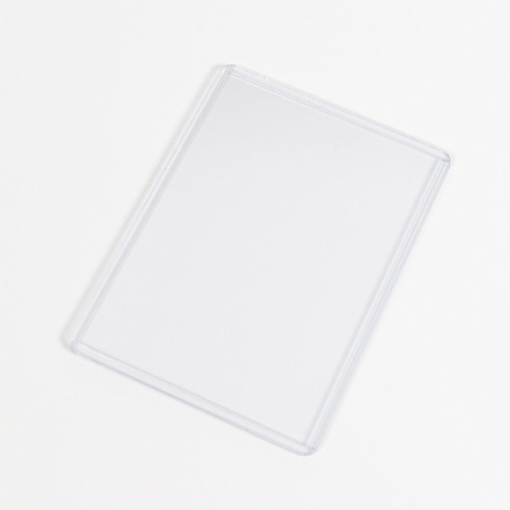 Aclass Full Protect Side Loader Trading Card Protective Hard Case, 5-Pack, Clear Rigid PVC Sleeves for Standard Size Cards