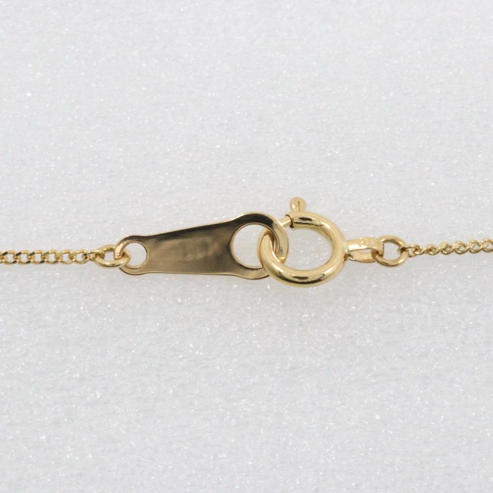 Necklace K18 Yellow Gold/diamond 2.5g Women Used