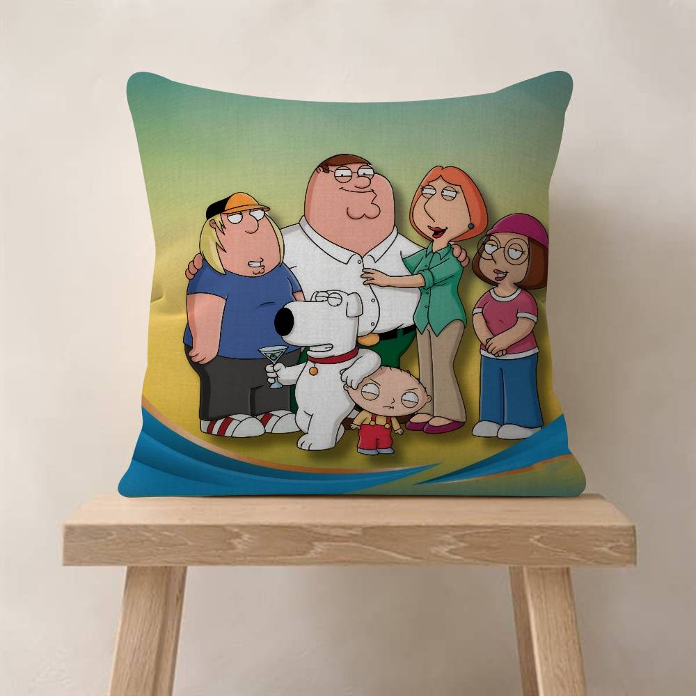 Anime FFamily movie GGuy Personalized picture text home decorative pillows Household Gifts 45x45cm
