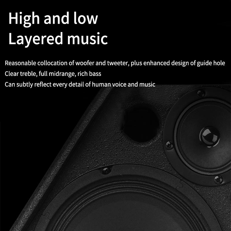 8 Inch 150W 8High Power Bass Speaker KTV Home Full-Frequency Floor Speaker Professional Private Room Meeting Stage Audio