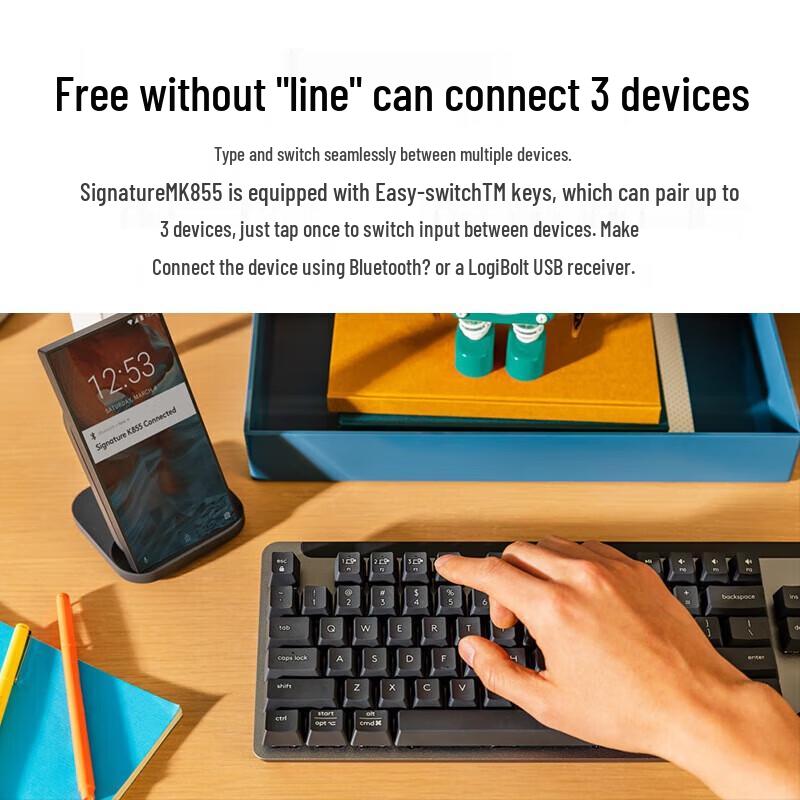 

Logitech MK855 Wireless Keyboard and Mouse Combo