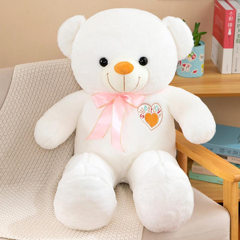 Adorable Teddy Bear Plush Toy With Bow Tie Perfect Birthday Gift For Kids And Girls