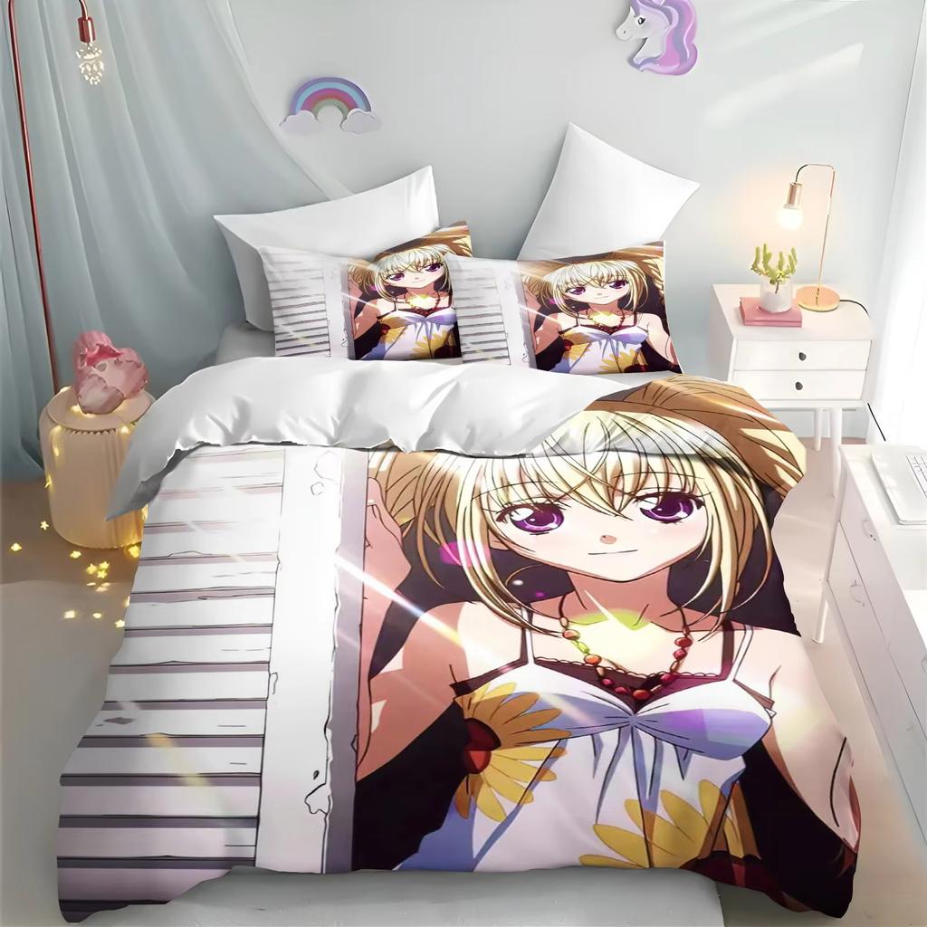 Anime Shugo Chara Star Song Bedding Sets Duvet Cover Set With Pillowcase Twin Full Queen King Bedclothes Bed Linen Home Textile