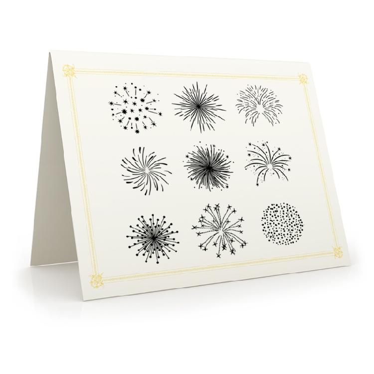 Firework Sparkler Background Clear Stamps for Card Making DIY Accessories
