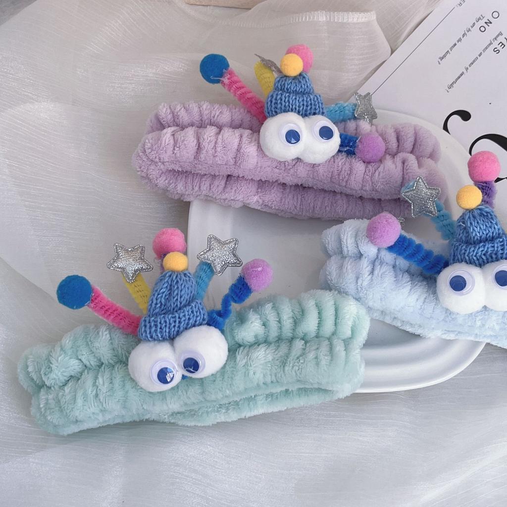 Cartoon Plush Hairband Women Winter Warm Face Wash Simple Cute Hair Bands Korean Hair Hoop Headband Girls Hair Accessories
