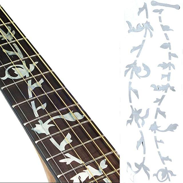 1X Beautiful Guitar Bass Inlay Fretboard Ultra Thin Tree Sticker