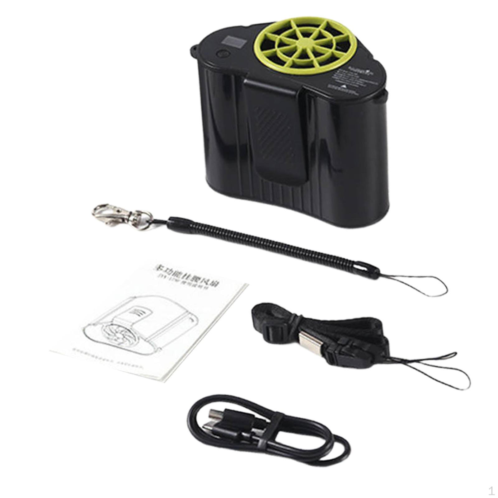 

Компактное персональное охлаждающее устройство с портативным вентилятором Green and Black