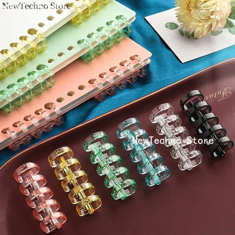 5 Holes Loose-leaf Binder Ring Notebook Spring Spiral Rings Binder Strip Buckle Clip Binding Clip School Supplies Stationery
