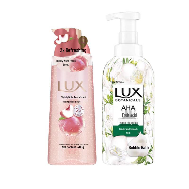 Дуэт Гелей для душа Lux Фрезия и Белый Персик