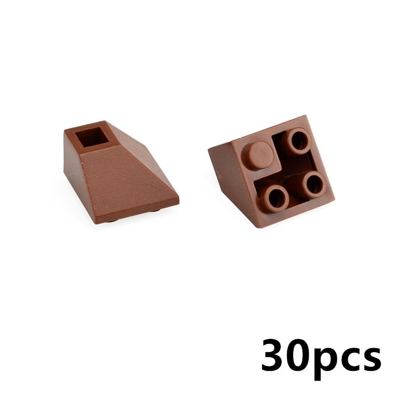 30PCS MOC Bricks 3676 Slope Inverted 45° 2X2 For Building Blocks Parts DIY Bricks Bulk Model Educational High-Tech Parts Toys