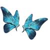 Butterfly Studs Earrings with Sparkling Rhinestones Alloy Lightweight Accessory For Casual And Formal Outfits