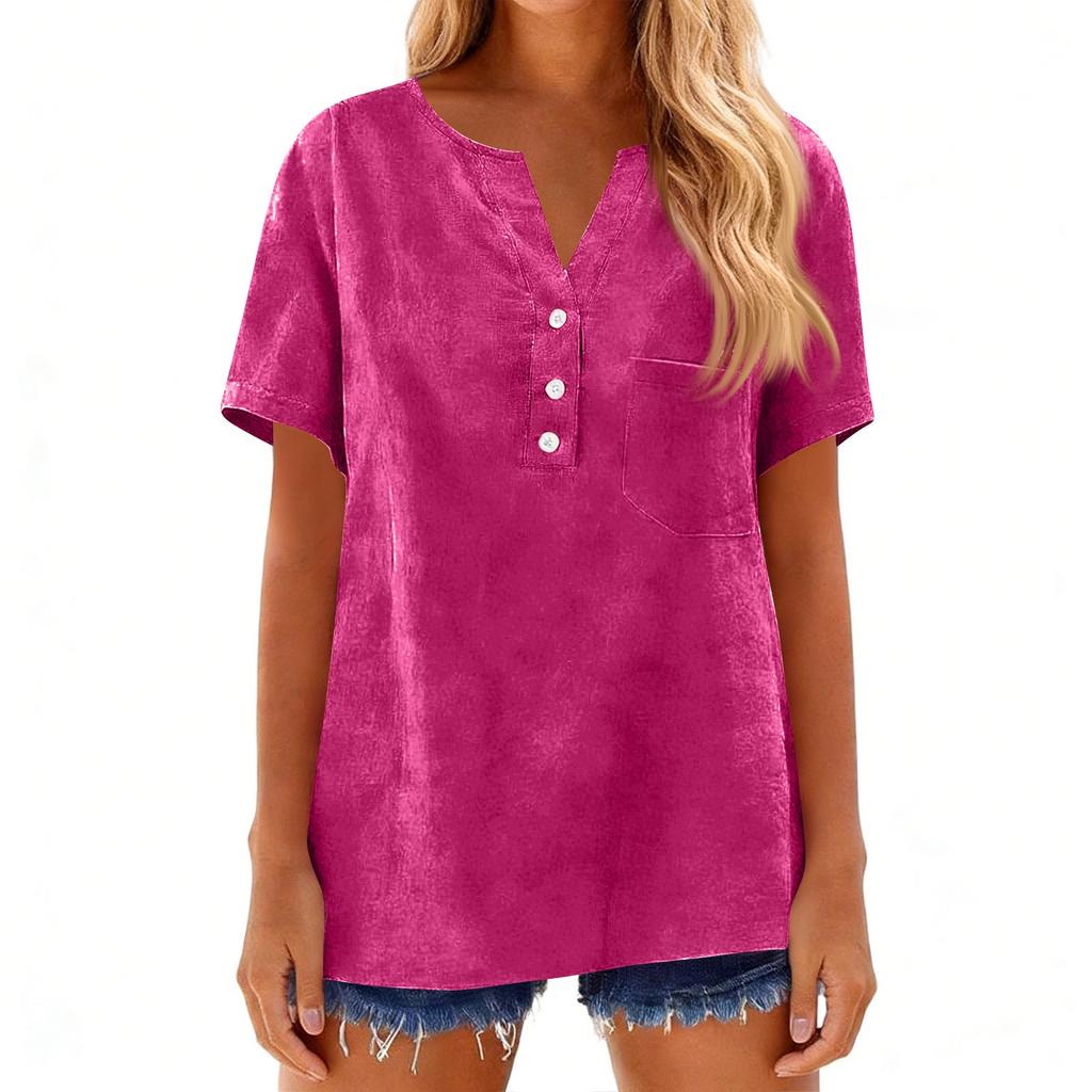 Women's Shirts Dressy Casual T-Shirts Short Sleeve Tunic Tops Basic Tees Pullover Work Blouses