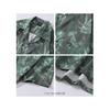 Bcbgh National Style Vintage Ink Painting Flower Short Sleeve Shirt Men's Loose Cuban Collar Hawaiian Shirt