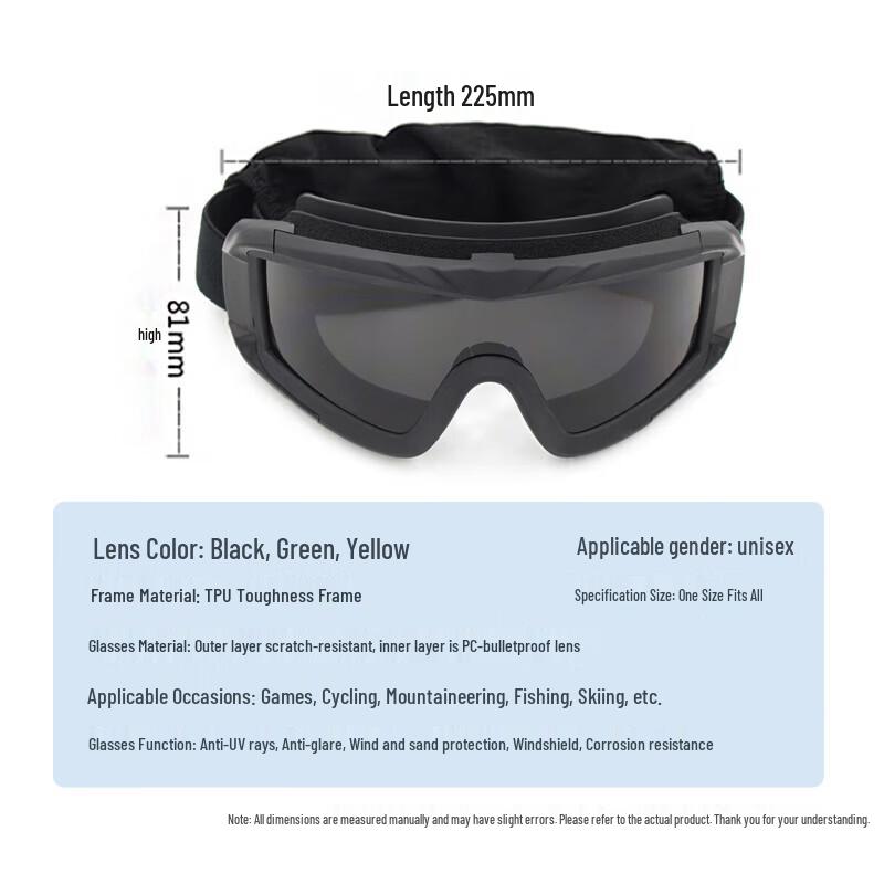 Tactical Windproof Motorcycle Goggles