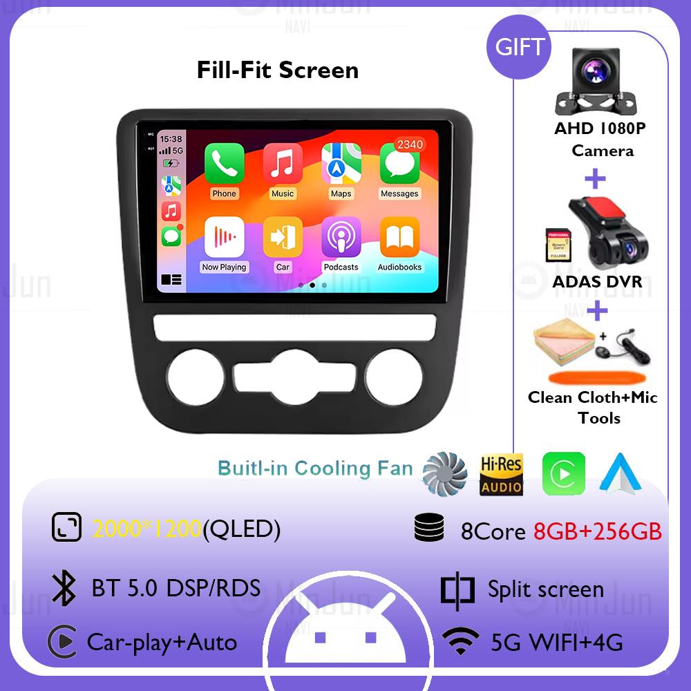 Android 14 Car Radio For Volkswagen Scirocco 3 III Mk3 2008 - 2014 Multimedia Player QLED Screen GPS Navigation No 2din 2 din