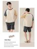 Modal Men's Summer Pajamas Set - Short Sleeve Pullover and Shorts for Cooling Comfort